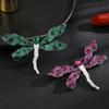 23 Brooches High-End Women'S Exquisite Luxury Two-Color Dragonfly Corsage Trendy Coat Pin Decoration