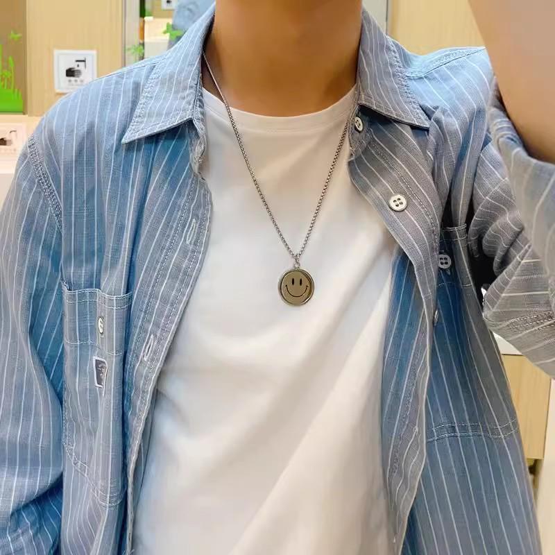 Модное мужское хип-хоп ожерелье из титановой стали - Стильный, универсальный и эмоциональный парный аксессуар.