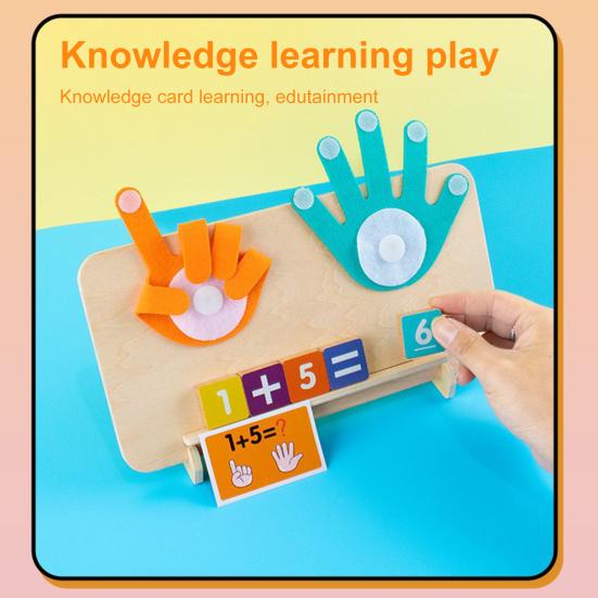 Детская арифметическая игрушка для счета с гибкой рукой, деревянный блок с цифрами, детская дошкольная обучающая игрушка для малышей, мальчиков и девочек, обучающие математические манипуляции