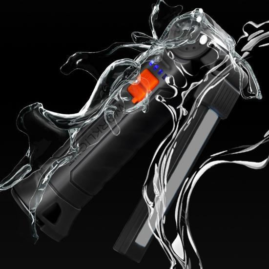 Перезаряжаемый рабочий фонарь Портативный светодиодный рабочий фонарь Супер яркий Высокий люмен Несколько режимов освещения Водонепроницаемый фонарь IPX5 Рабочий фонарь