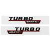 2 шт. ABS Наклейка-эмблема на крыло автомобиля TURBO BITURBO 4MATIC Plus Для Mercedes Benz A45 ClA45 AMG GLE53 Стайлинг TP9