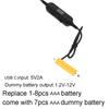 Кабель питания Type C 5V3A на Dummy-батарейку LR3 AAA 1.5V-12V для Радиоприемников, Светодиодных Фонарей, Игрушек, Клавиатур, Заменяет батарейки AAA