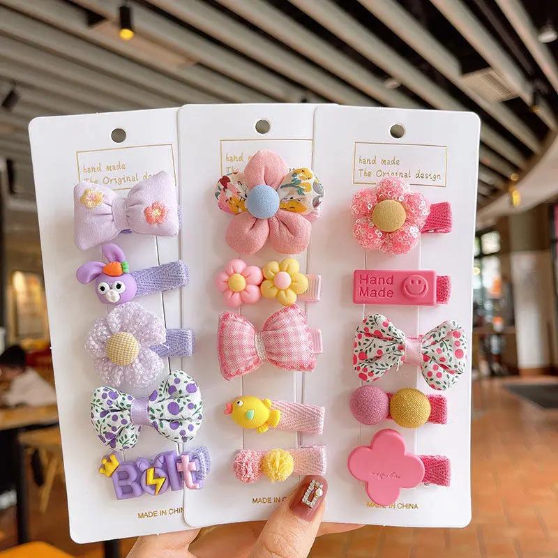 Pastoral Style Floral Butterfly Bow Hair Accessories for Children