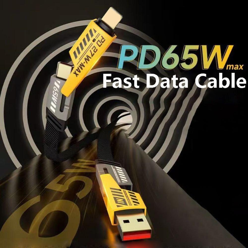 Четыре в одном кабель для быстрой передачи данных, удлинительный кабель для быстрой зарядки для iPhone/Samsung/Xiaomi