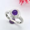 Аметист Драгоценный Камень Дизайнерское Кольцо Стерлингового Серебра 925 Ювелирные Изделия Кольцо Ручной Работы Женское Кольцо