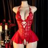 Бюстгальтер с застежкой спереди, порно-нижнее белье, корсет, глубокое V, сексуальное, без ластовицы, бордовое нижнее белье, женские кружевные полые бюстгальтеры, горячее платье-бэбидолл