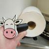 Держатель для туалетной бумаги в виде коровы, напечатанный на 3D-принтере, отдельно стоящий дизайн