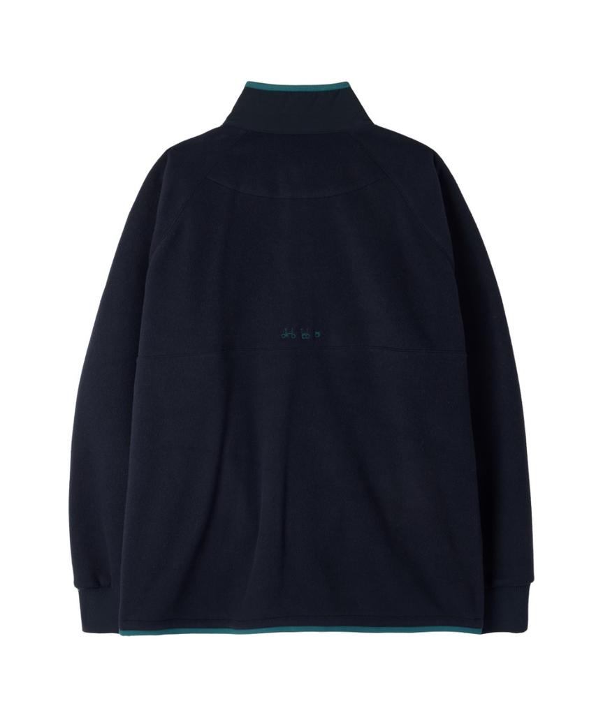 BROMPTON LONDON Fleece Half Zip-Up - D/Navy (P264Usw137)