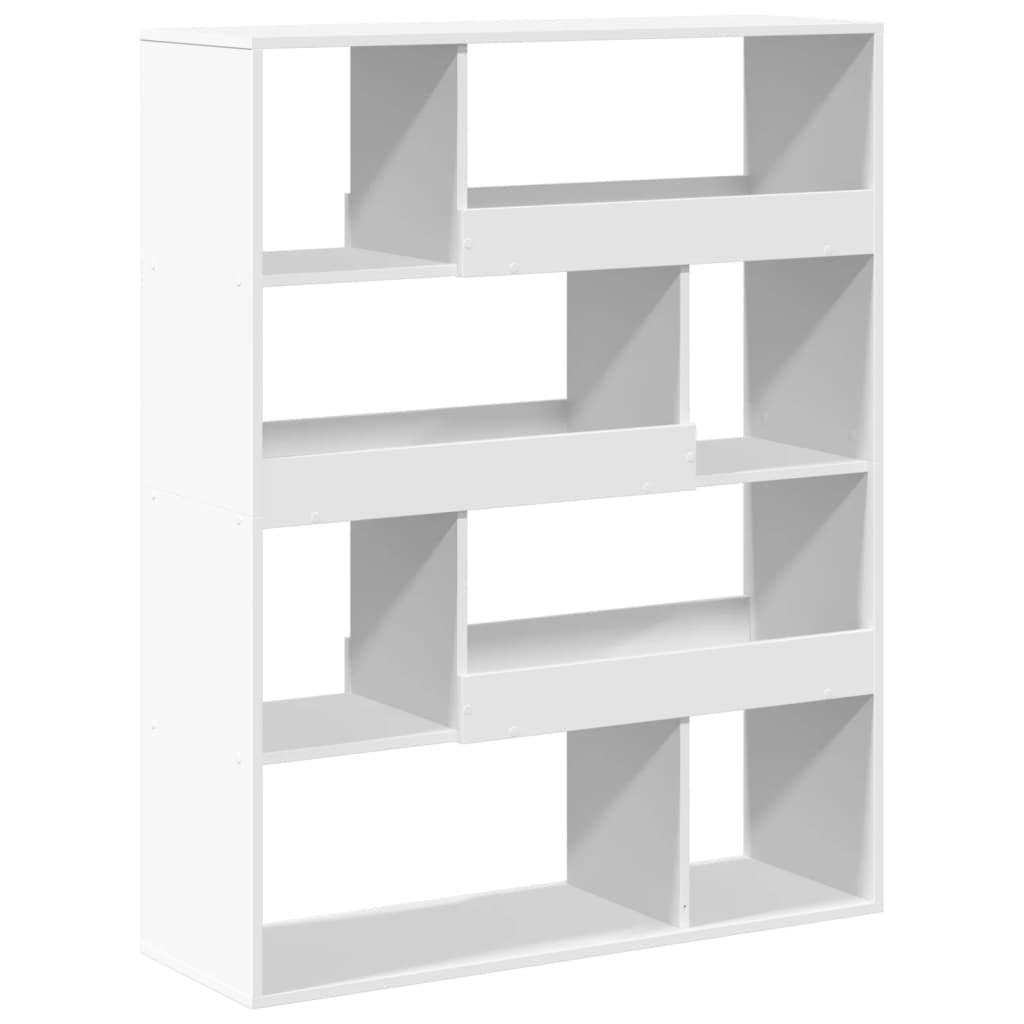 Bookshelf White 100 x 33 x 125.5 cm Engineered Wood