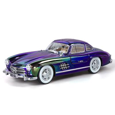 1/24 Benzs 300SL литая модель автомобиля металл классика гальванопокрытие транспортные средства моделирование модель автомобиля звук и свет детские подарки