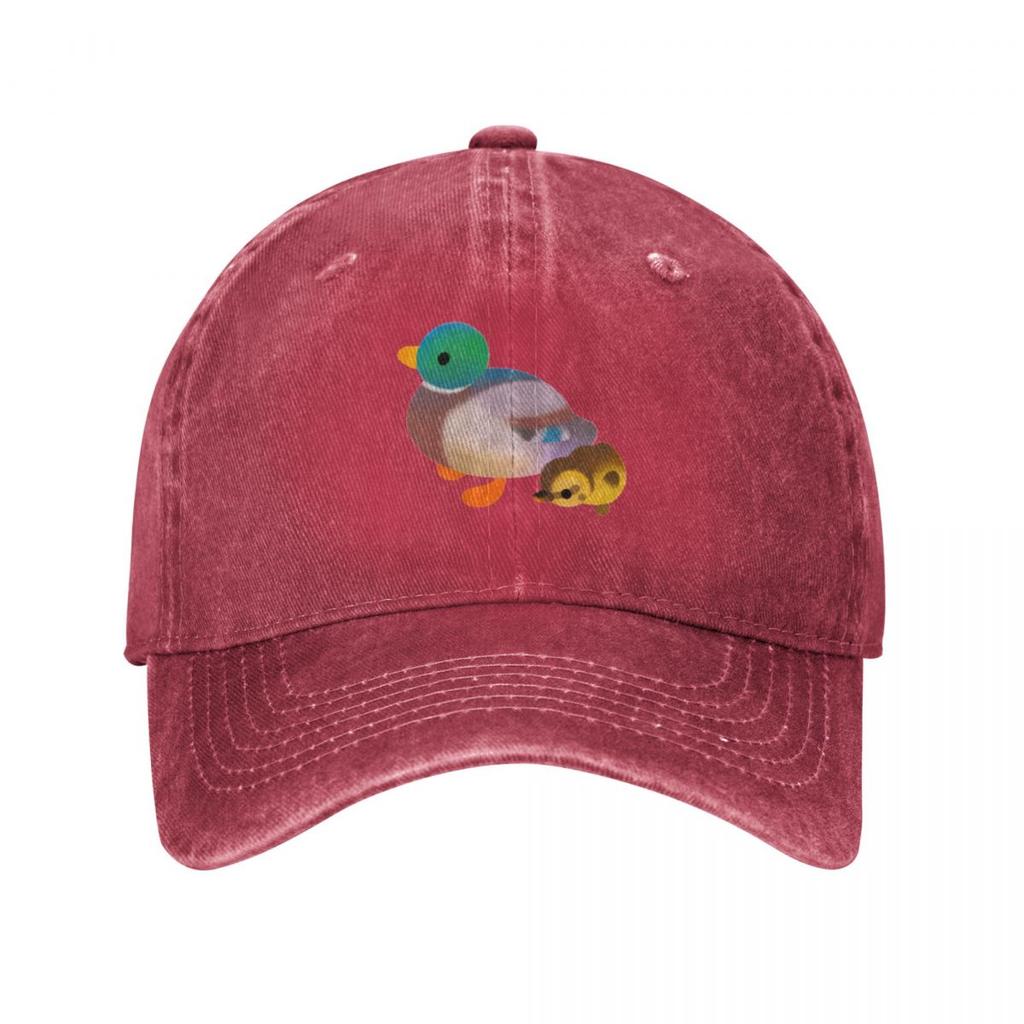 Duck and Duckling  dark Baseball Cap Beach Outing Luxury Hat Horse Hat fun hats Golf Unisex Womens
