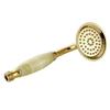 Rose Gold Shower Head Bathroom Natural Jade Hand Shower Head Spray Gold