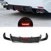 Enhanced Rear Diffuser with LED Tailpipe Trim for 18-21 Toyota 8th Gen Camry: Sports Edition