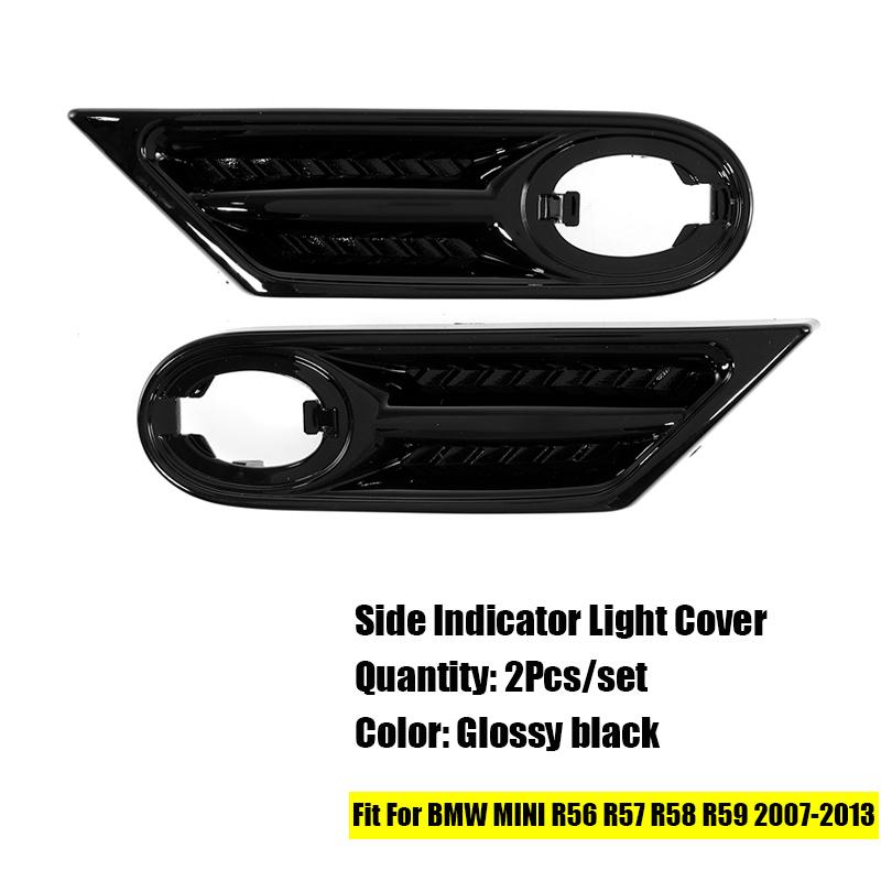 2Pcs Side Indicator Lights Flowing LED Turn Signal Light Car Replacement Accessories Fit For BMW MINI R56 R57 R58 R59 2007-2013