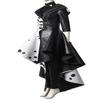2025 Cruella De Vil Cosplay Costume Adult Women Cruella Black White Polka Dot Dress Jacket Cruella Cosplay Costume Coat Dress Outfit