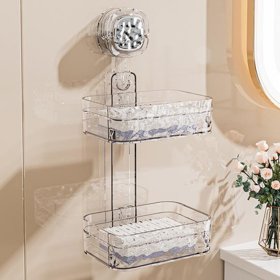 Мыльница на присоске со сливными отверстиями, прочная, несущая, простая в установке, настенная мыльница для душа, мыльница