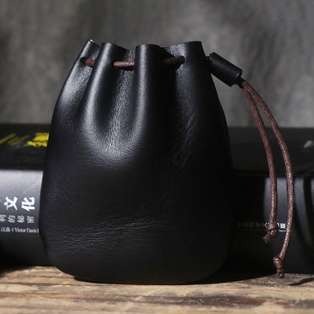 Leather Coin Pouch Multicolour Storage Bag Soft Wallet  Travel