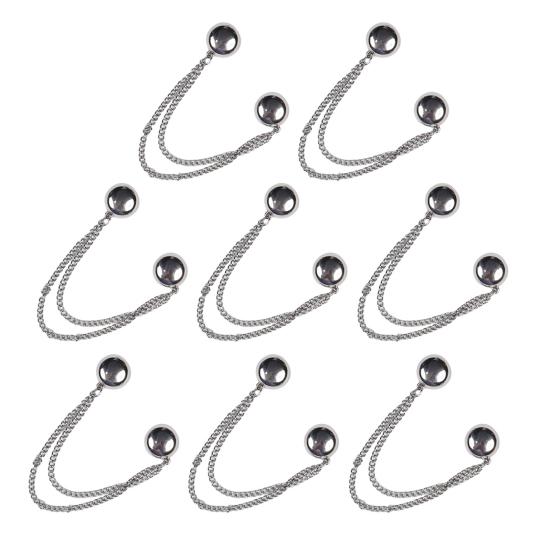 4/8/12 шт. Магнитные зажимы для одежды, пуговицы для штанин, регулируемые зажимы для штанин, булавки, быстрые застежки для рубашки