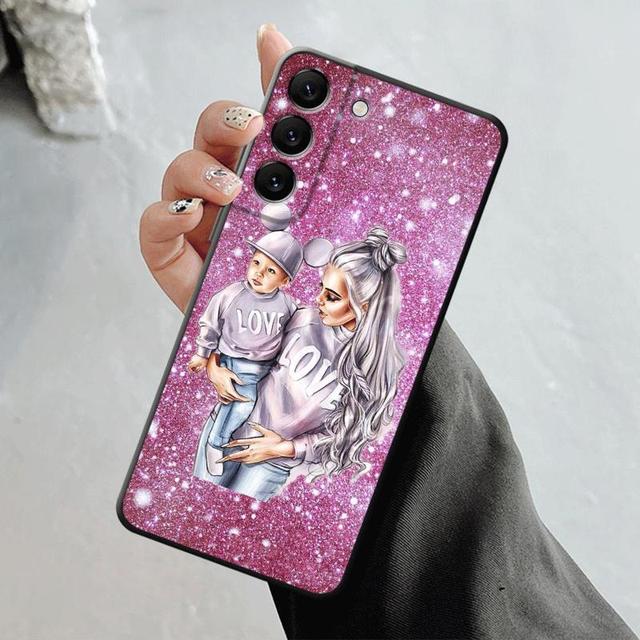 Чехол для Samsung Galaxy S23 S22 S21 S20 Fe Ultra S10 S9 S8 Plus Note 20ultra 10plus, чехол для женщины, ребенка, мамы и девочки