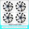 4PCS for New Model Y 2025-2026 Juniper 19in Turbine Style Hubcap Rim Cover Accessories Hub Cap Automobile Wheel Cap for Tesla