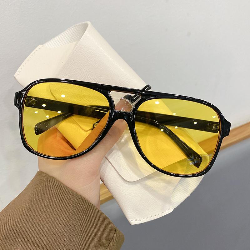 KAMMPT Vintage Aviator Sunglasses Man Woman Fashion Popular Ins Shades Luxury Brand Designer Male Female Driving Eyewear