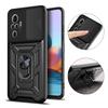 For Xiaomi Redmi 12 13C 4G Camera Shockproof Armor Case Redmi Note 10 10S 11 11S 12 13 Pro X5 X6 Car Magnetic Holder Ring Cover