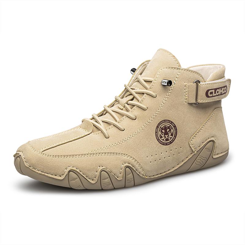 CLOHOO Кожаные Повседневные Кроссовки Мужские Модные Уличные Туфли Лоферы Удобная Обувь Роскошные Мужские Ботинки Новые