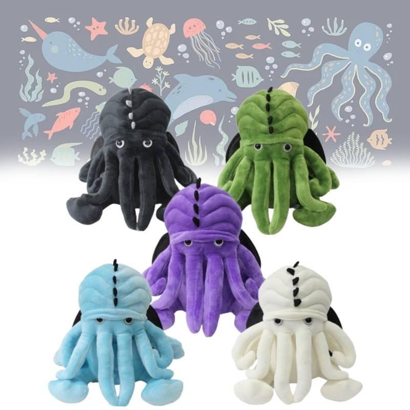 Plush Cthulhu Mythos Creature Series Soft Octopus Toy In Various Colors For Kids