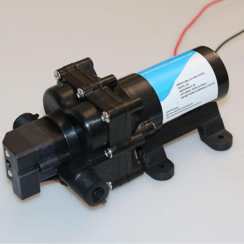 Электрический самовсасывающий водяной насос 12 В для автомойки и распылителя-дрона