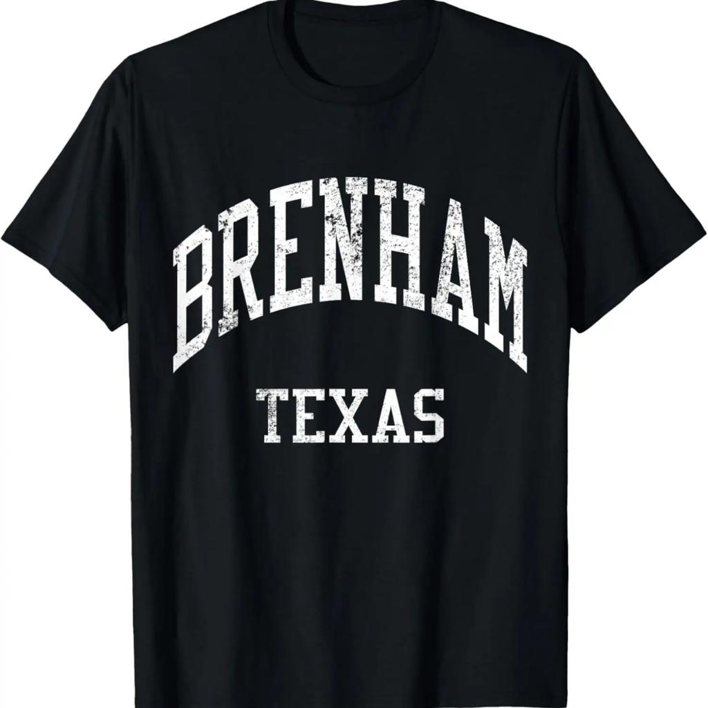 Brenham Texas Retro 70s College Sports Style T-Shirt