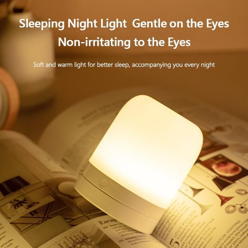 Сенсорные прикроватные лампы с регулируемой яркостью, беспроводной атмосферный светильник с пультом дистанционного управления, регулируемый по цвету перезаряжаемый ночник для спальни