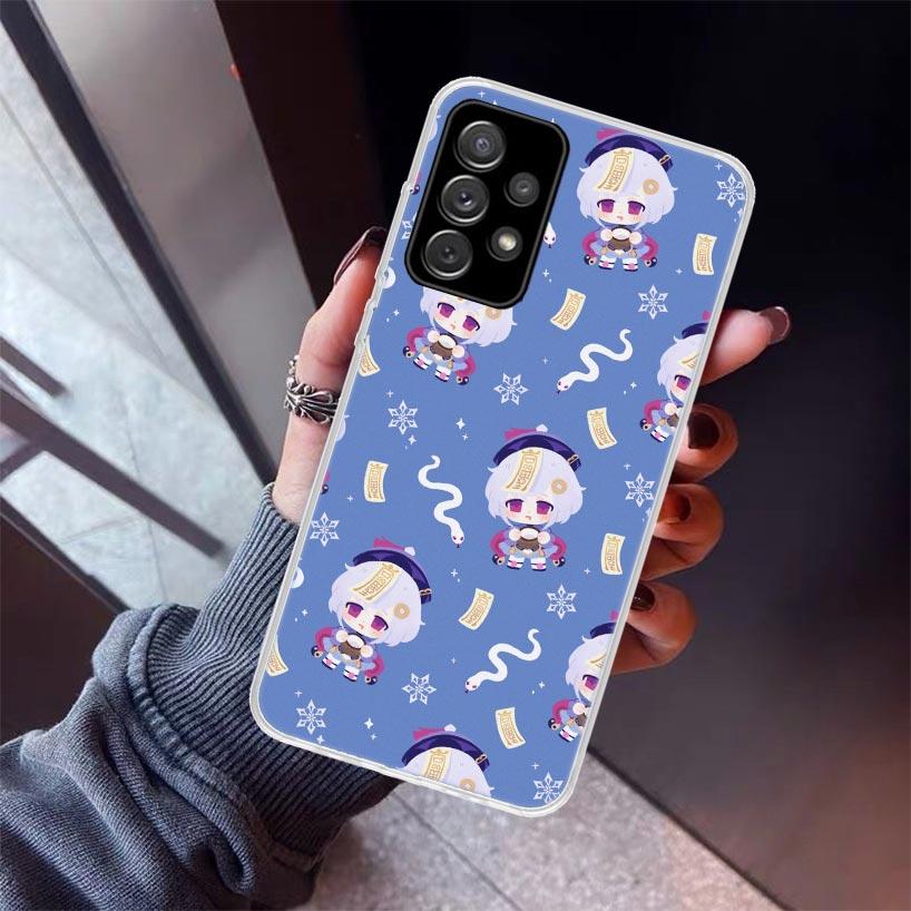 Cartoon Genshin Impact Phone Case For Samsung Galaxy A17 A57 A37 A16 A26 A36 A56 A15 A25 A35 A55 A14 A13 A54 A53 A34 A24 A33 A23