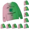 Kids Fashion Neck St. Patrick's Day Printed Casual Sweatshirt