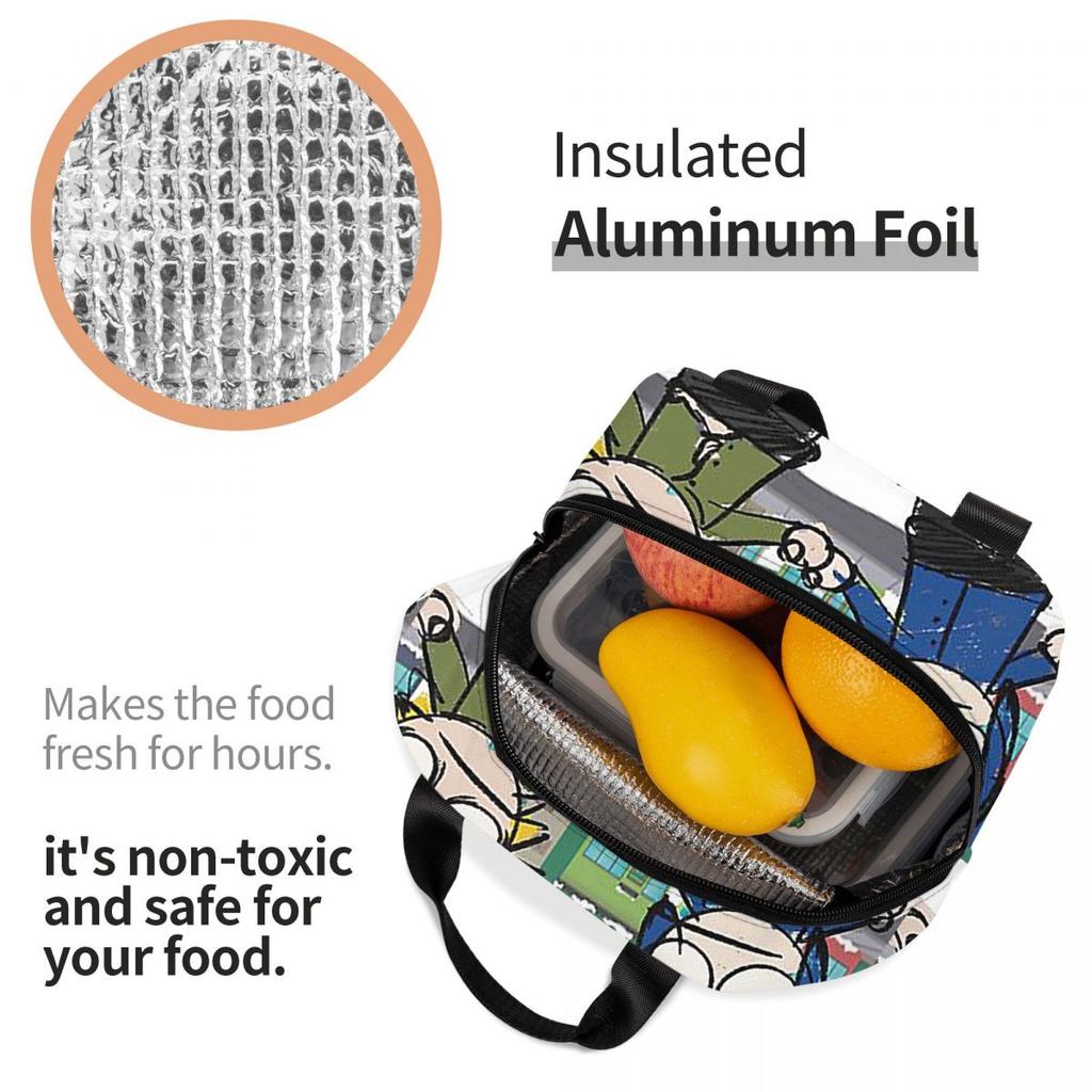 Craig X Tweek Insulated Lunch Bag for Women Children Leakproof Food Boxes Thermal Lunch Box Tote
