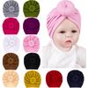 Newborn Baby Boy Girl Solid Knotted Hat Headwear Cap Hat