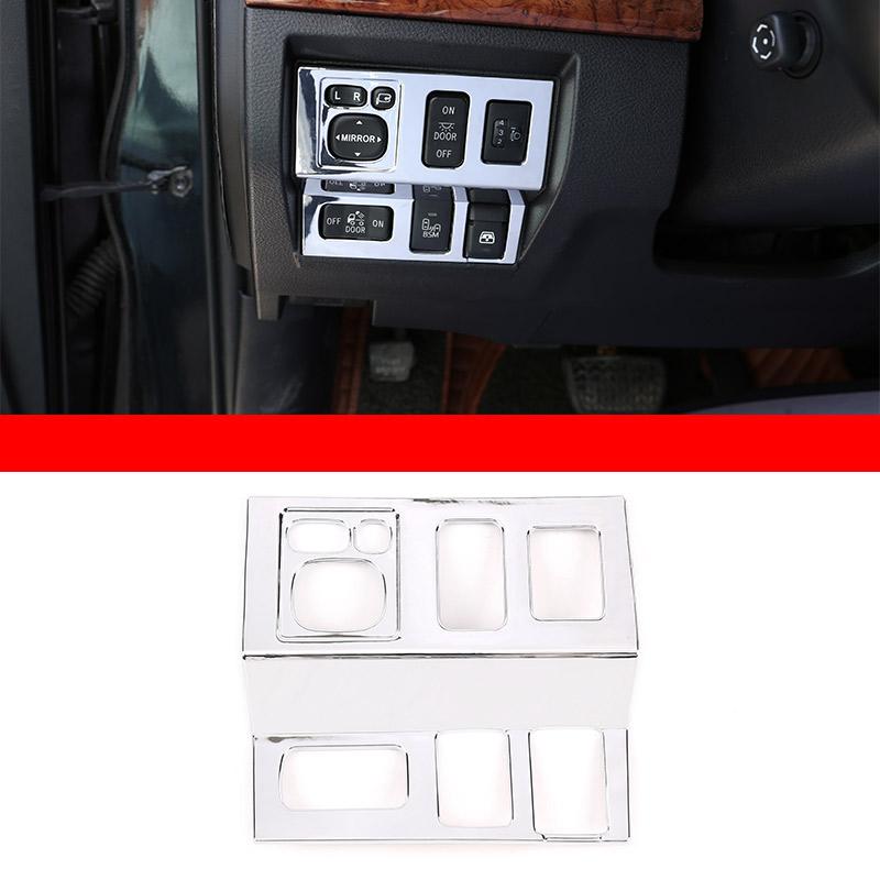 Серебристый ABS Для Toyota Tundra 2014- Модифицированная внутренняя отделка автомобиля Декоративная полоса центральной консоли Наклейка Автомобильные аксессуары