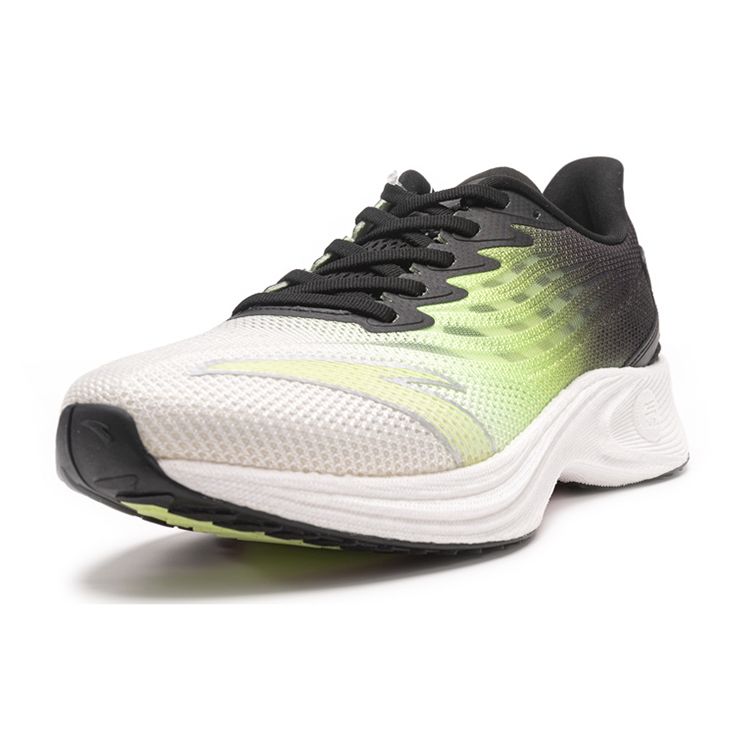Anta Кроссовки для бега с низким верхом и технологией азота Mach 2.0, амортизация, нескользящие, износостойкие, мужские, белые, черные, зеленые 112235588S-5