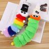 Rainbow Caterpillar Pendant 25cm Car Key Rings Cute Animal Plush Dolls  Couple