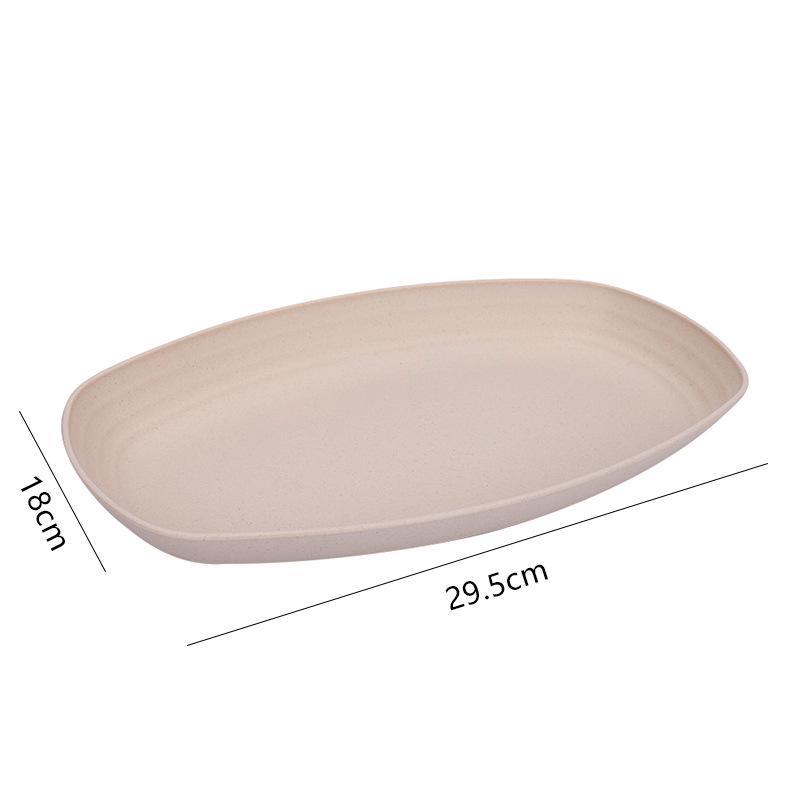 Тарелка из пшеничной соломы Nordic: Универсально подходит для фруктов, овощей, пельменей и салатов. Идеально подходит для использования дома и в гостинице. Прочный и экологичный.