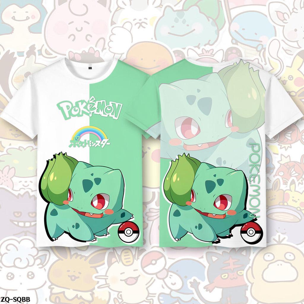 Fashionable Pok é mon children's 3D printed cartoon short sleeved T-shirt