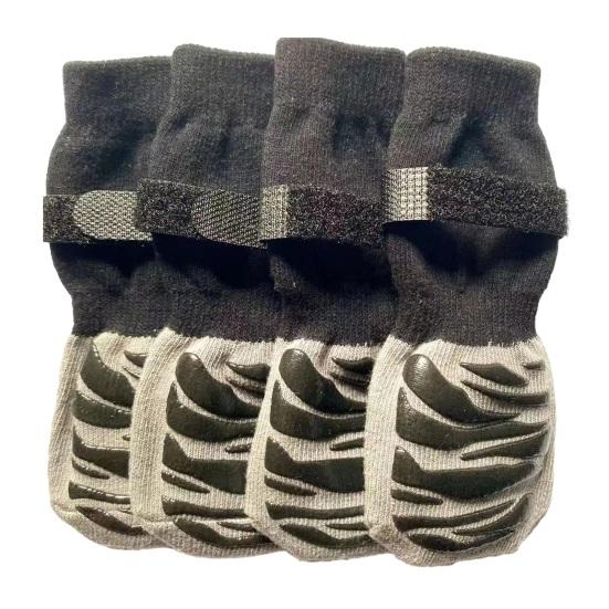 4 шт. носки для домашних животных, противоскользящие зимние носки для собак с регулируемым ремешком, удобные защитные приспособления для лап, товары для домашних животных