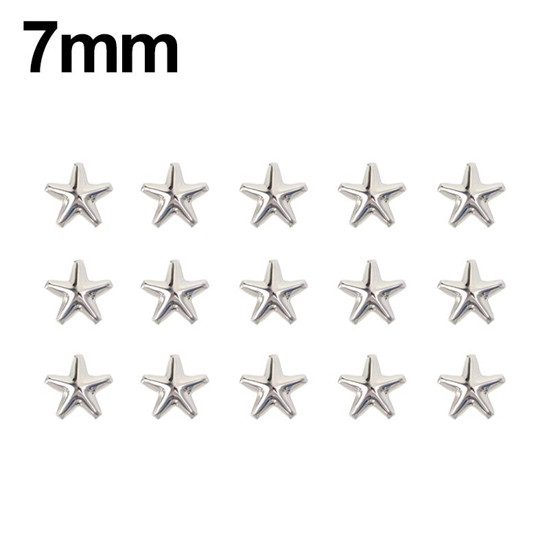 200/10 шт. металлические заклепки в форме звезд, кожаные поделки, заклепки для самостоятельного изготовления, шипы, рок-панк, украшения для сумок, заклепки, аксессуары для шитья одежды