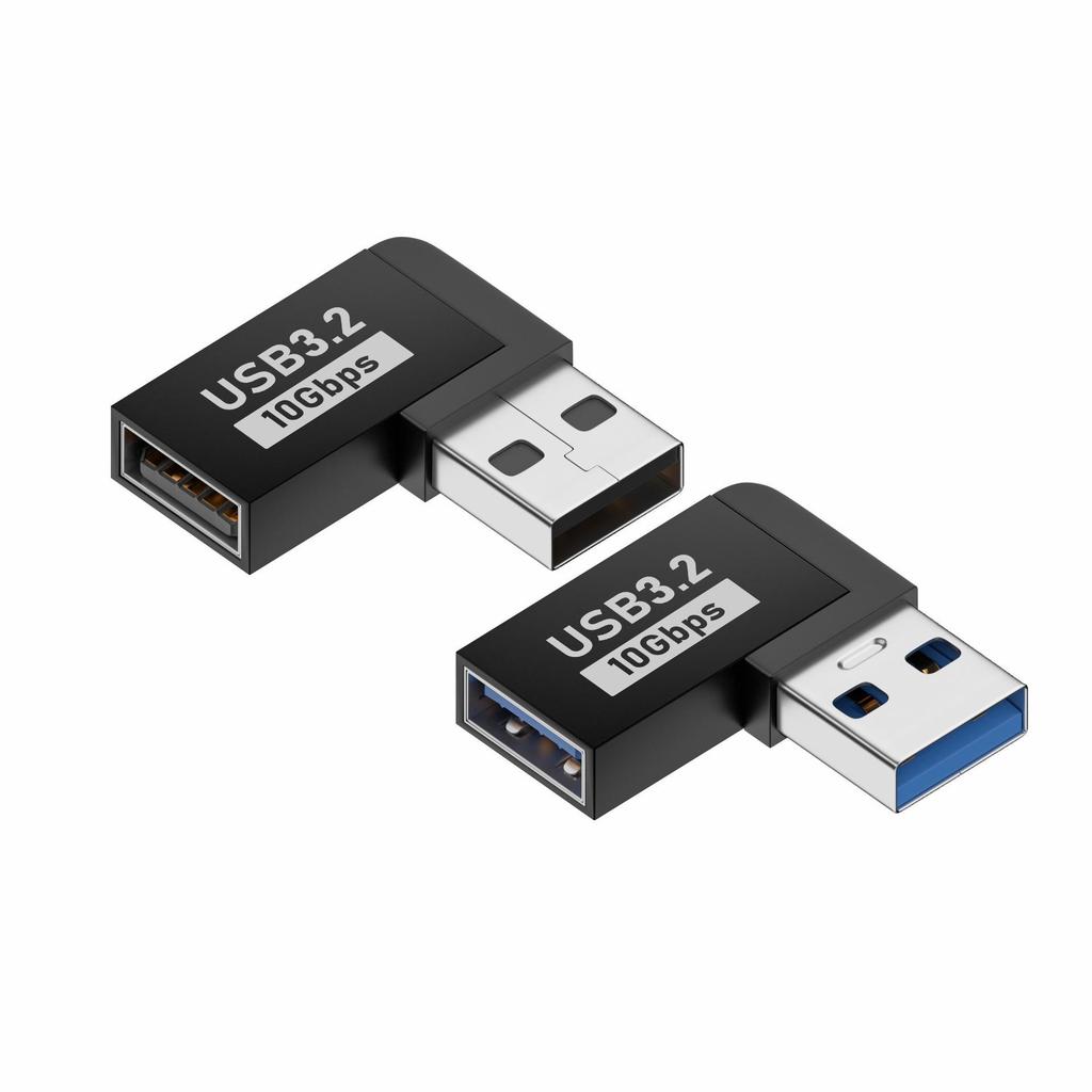 USB-адаптер типа C: Папа-Мама-Папа-Мама, Г-образный Thunderbolt 3 под углом 90° для компьютеров