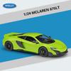 Welly 1:24 масштаба McLaren 675LT модель автомобиля из сплава, литье под давлением, металлические игрушечные автомобили, модель автомобиля, высокая имитация, коллекция, детские подарки