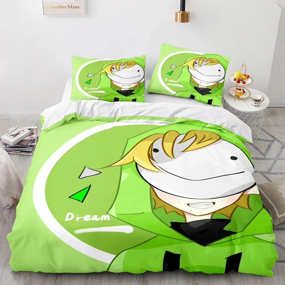 Роскошный Новый 3D Принт GeorgeNotFound Постельный Комплект Dream Мерч Ranboo Пододеяльник Двуспальный Полутораспальный Полный Королевский Кинг Взрослый Детский Чехол для Одеяла