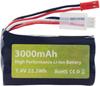 7.4V 3000mAh 15C 2S Li-ion Battery with JST-2P Plug and USB Charging Cable – for UDIRC UD1601 UD1602 SG1603 RC Car 1/10 1/12 1/16