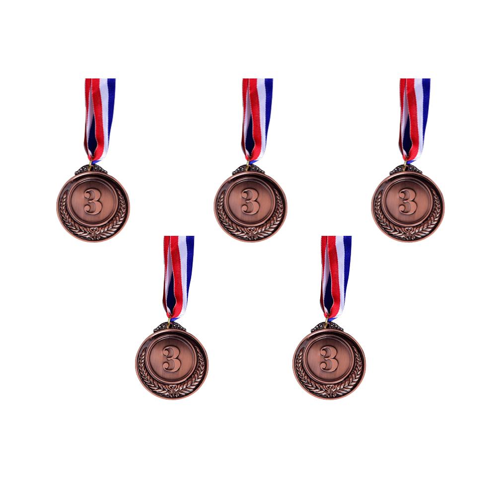 5/10 Pcs Gold Silver Bronze Award Medal Winner Reward Football Competition Prizes Award Medal For Souvenir Gift Sport Kids Toys