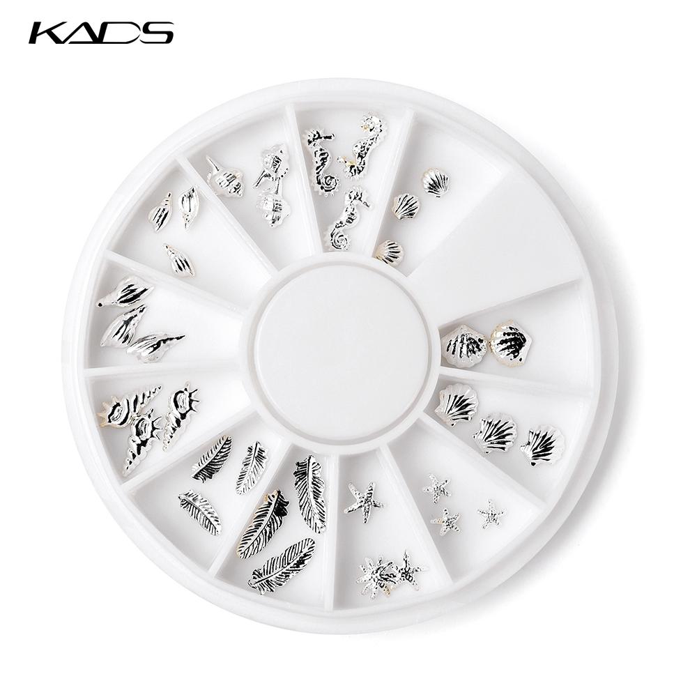 kads Серия Ocean, заклепки из сплава, золотые и серебряные украшения на выбор, инструменты для маникюра, красивые украшения для ногтей со стразами