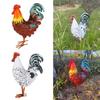 Metal Rooster Decor Yard Chicken Decorations Outdoor Garden Statues Metal Chicken Sculpture for Backyard Kitchen Decor