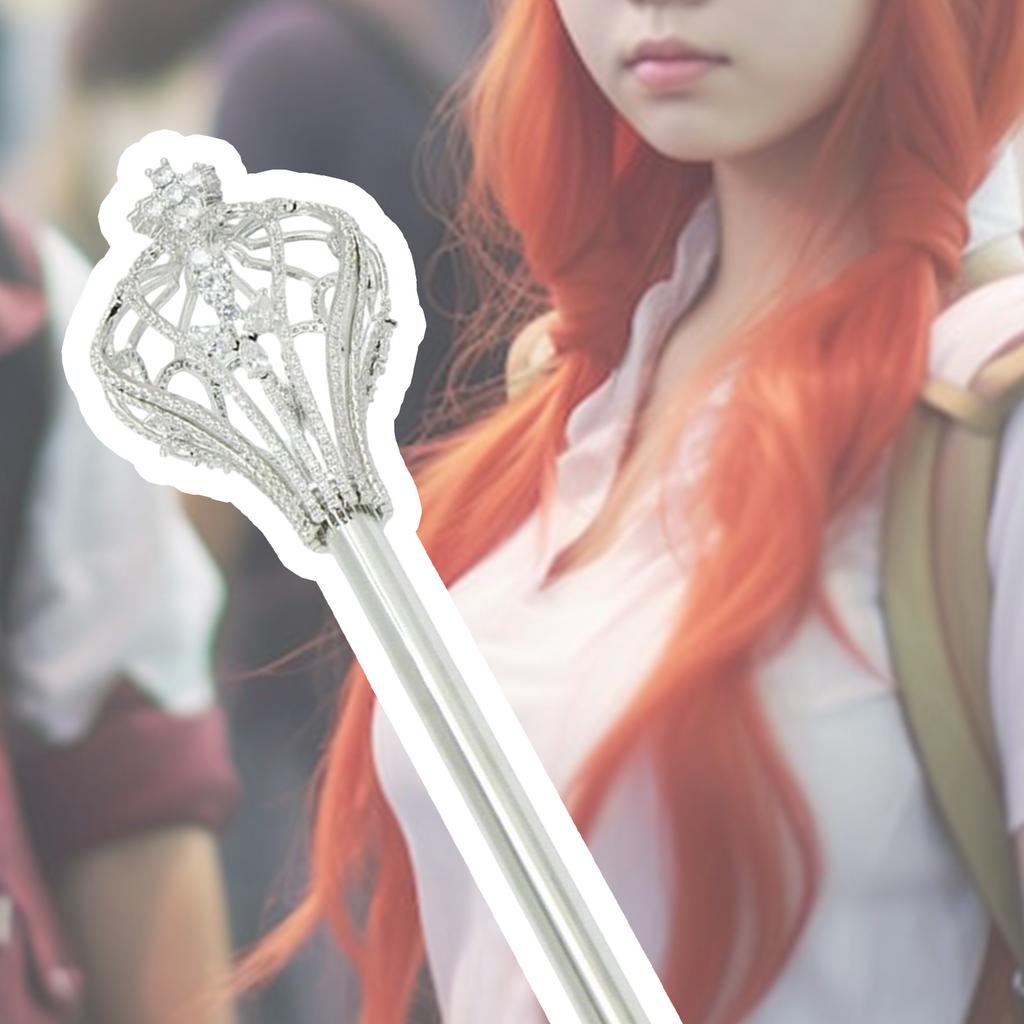 Luxury Rhinestone Royal Scepter Costume Prop For Princess Pageants Wedding Events And Christmas Celebrations